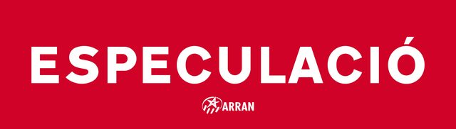 Enganxina «Especulació» amb el logotip d'Arran