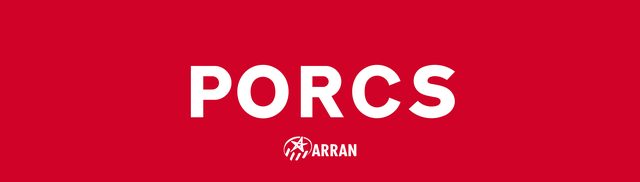 Enganxina «Porcs» amb el logotip d'Arran